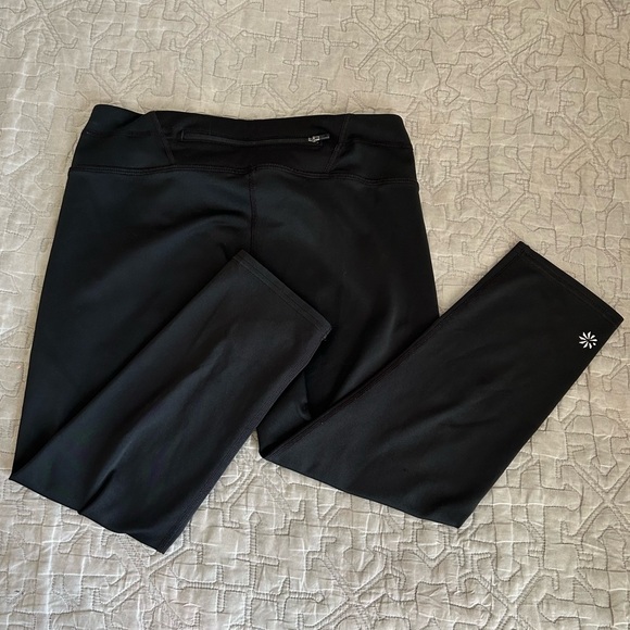 🩷ATHLETA BLACK CAPRI LEGGINGS WORKOUT ESSENTIALS BASIC GYM SIZE SMALL - Picture 6 of 7